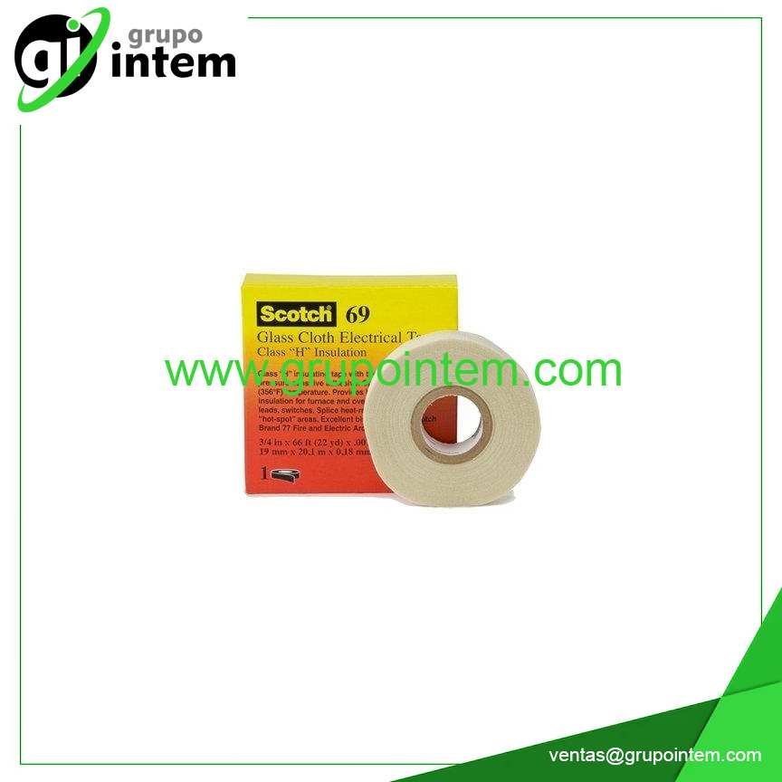 CINTA  FIBRA DE VIDRIO PARA ALTA TEMPERATURA SCOTCH - 69 3M