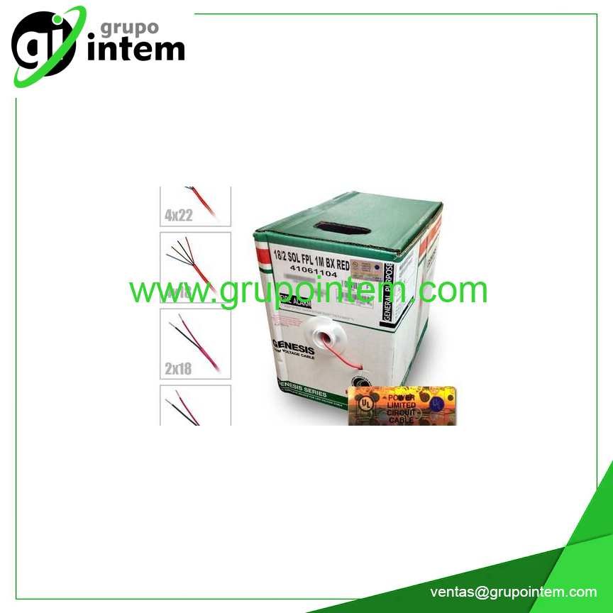 CABLE PARA ALARMA CONTRA INCENDIO FPL 4X22