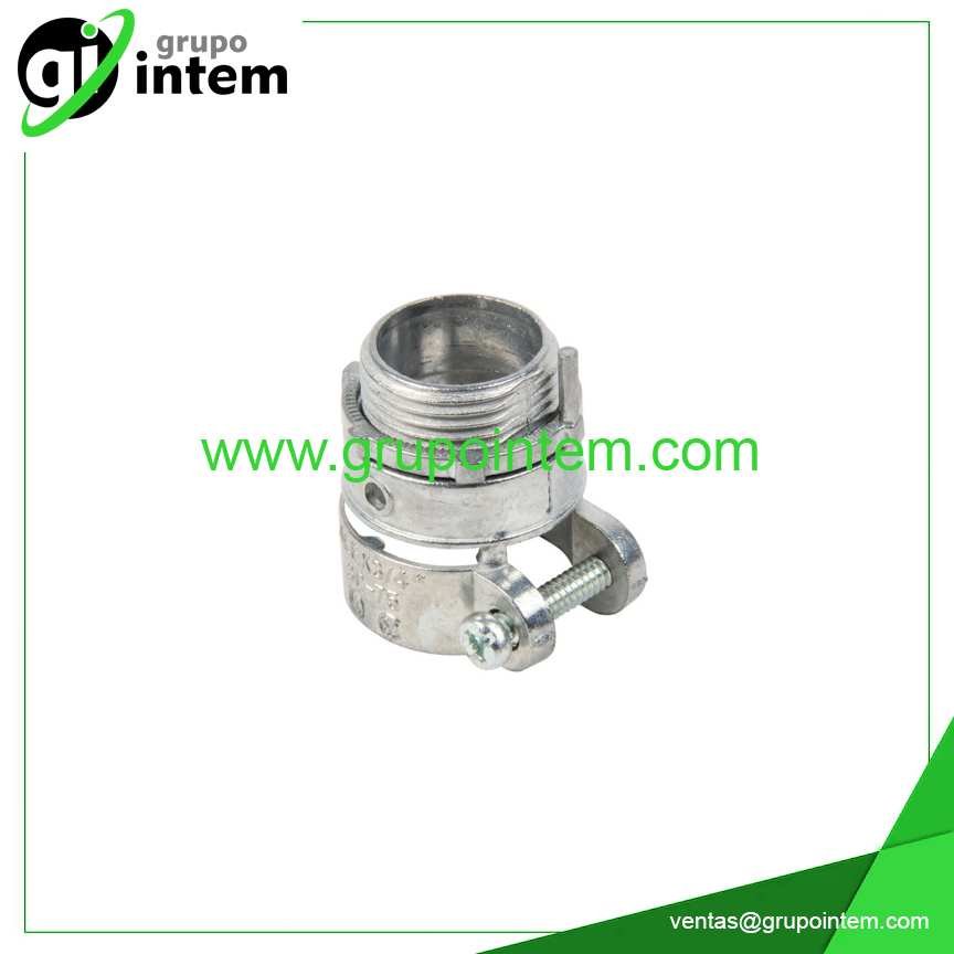 CONECTOR CONDUIT EMT 1/2´´(16MM) AISLADO UL ACERADO