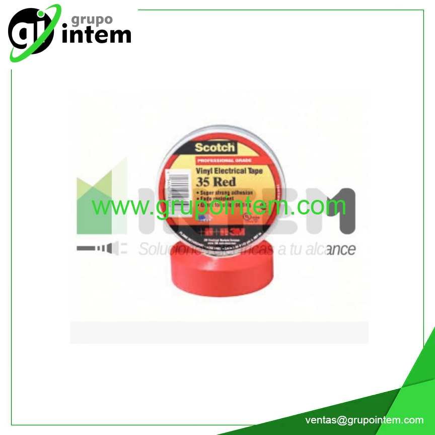 CINTA VINILICA SCOTCH 35 ROJO