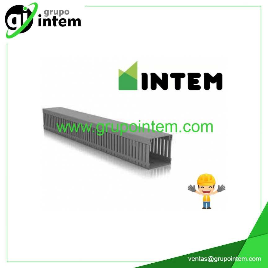 Canaleta Ranurada Gris 100x100