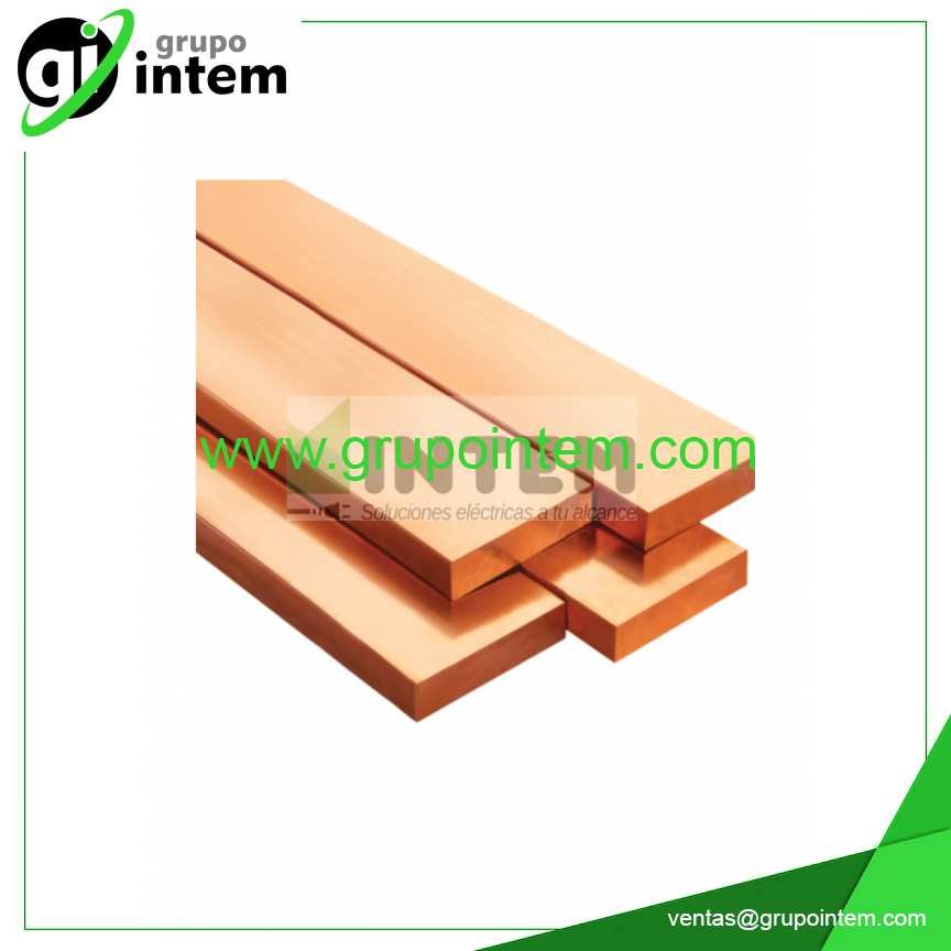 PLATINA DE COBRE DE 10 x 30 mm